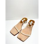 Miista Ellie Beach White Size 5US Strappy Sandals Clear Heels Square Toe Photo 3