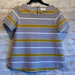 Old Navy  Maternity stripe blouse exposed zipper Photo 0