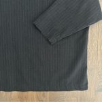 Eskandar Pinstripe Stand Collar Boxy Button Front Wool Cashmere Top Grey 1 / Med White Photo 8