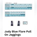 Judy Blue flare pull on jeggings dark wash women’s size 5/27 trendy contemporary Photo 2