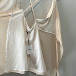 LPA  (NWT) Light Pink Cross Back Tencil Linen Blend Mini Wrap Dress, Size M Photo 6