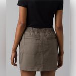 prAna Double Peak Skort Skirt Size 14 Color Mud Khaki Gorpcore Hiking Cotton NWT Photo 2