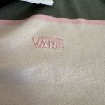 Vans Sz: S Cream Tyme Green White Pink Striped Long Sleeve Rugby Polo Top. Photo 8