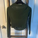 Cider  Elegant Forest Green Long Sleeve Top Photo 5