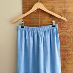 Hot Cotton USA VINTAGE BRAND Vintage Linen Cornflower Blue Wide Leg Pants Photo 1