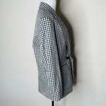 ZARA Black and White Gingham Blazer Photo 3