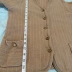 Vintage 40s Womens Dalton Turners Virgin Cashmere Brass Button Cardigan Sweater. Tan Size XS Photo 3