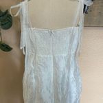Lulus NWOT Gorgeous Persona White Satin Jacquard Tie-Strap Midi Dress Photo 3