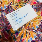 C & C CALIFORNIA Tropical Leaf Patterned Overshirt, Dress, Swimsuit Cover Up S Orange Photo 10