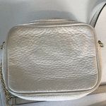 Michael Kors  leather mini crossbody jet bag in cream with rose gold accent purse Photo 5