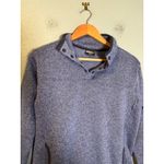 Eddie Bauer  Women's Radiator Fleece Snap Mock Neck Blue Pullover Sweater Small Photo 3
