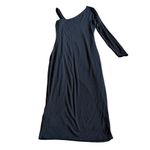 Good American One Sleeve Stretchy Jersey Knit Dress Black Size 3 Large Women's Photo 7