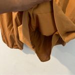 Evereve Shane Orange One Shoulder Relaxed Fit Puff Sleeve Blouse Size XS Photo 5