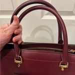 Michael Kors NWOT Two-Tone Wine Benning Satchel Photo 10