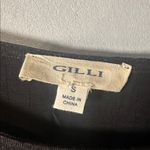 Gilli Black Linen Blend Short Sleeve Ruffle Sleeve‎ Blouse Short Sleeve T Photo 1