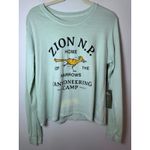 Parks Project  Womens Green Long Sleeve Boxy Tee Sz M Zion Canyoneering NWT READ Photo 8