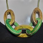 Vintage Green & Brown Necklace Green Photo 2