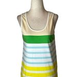 A.P.C. White Cotton Multicolor Striped Scoop Neck Tank Top Size XS Photo 0
