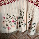 Sahalie Boutique 1 Button Embroidered Floral Cardigan Sweater Cream Women Small Pink Photo 9