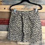 Topshop  Moto Tan Cheetah Print Mini‎ Skirt Size 6 Photo 1