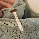 Free People Mohave Floral Embroidered Long-Sleeve Dress Size Large Sage Green Photo 2