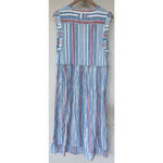 Free People  We The Free Surf Stripe Maxi Top XS Linen Oversized Beach Vacation Photo 7