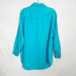 Sag Harbor  Linen Button Down Womens Tunic Shirt Size Medium Natural & Breathable Photo 5