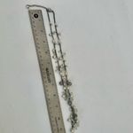 Faux pearl silver tone beaded cluster necklace Photo 6