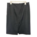 J.Crew Y2K 100% Wool Black Pencil Skirt Size 10 Preppy Classic Office Siren Photo 1