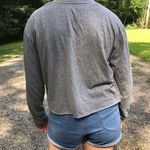 IZOD GREY QUARTER SNAP BUTTON UP LONG SLEEVE TOP Photo 1