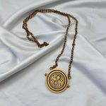 Harry Potter Hermoine Time Turner Long Gold Toned Necklace Photo 4