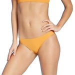 Xhilaration  Women's Sunflower Textured Cheeky Bikini Bottom Size Large NWT Photo 0
