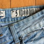 Indigo Rein Vintage Y2K Light Wash Coquette Denim Mini Distressed Shorts size 5 Photo 5