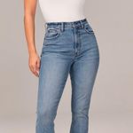 Abercrombie & Fitch Curve Love Ultra High Rise 90s Slim Straight Jeans Photo 0