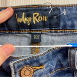 Indigo Rein Button Up Cotton Blend Denim Jean Mini Skirt Size 7/27 Photo 3