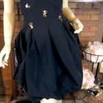 BCBGMAXAZRIA  VVV6K529 BLACK BEADED SINGLE SHOULDER BUBBLE HEM COCKTAIL DRESS (8) Photo 6