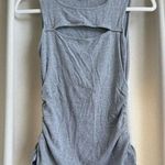 Mittoshop Grey ribbed scrunch cutout tank top Photo 0