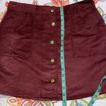 Rue 21  large skirt maroon color5 button front Photo 9