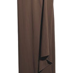 Delaru Brown Formal Dress Gown‎ Y2K 90s Fairy Boho Beaded Sz 4 HOCO Prom Ruffle Photo 0