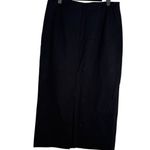ZARA  Professional Straight Pencil Fitted Midi Stretch Skirt Back Slit L Black Photo 13