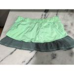 Lululemon In a Flash Skirt Skort Size 10 Fresh Teal Double Diamond Rare Exce Green Photo 4