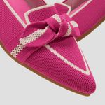 Vivaia Michelle 2.0 Pointed Toe Two Tone Bow Loafer Flats in Pitaya Beige Pink Size 6 Photo 3