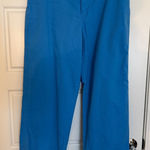 A New Day Women's Blue High-Rise Ankle Wide leg chinos preppy holiday travel 8 Photo 0
