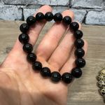 EUC Beaded Bracelet Set Black & Tan with Gift Box Photo 2