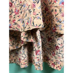 Wonderly Floral Boho Maxi Dress XL | Puff Sleeve Button Front Tiered Peasant Dre Photo 2