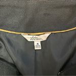 LL Bean Vintage Linen Cropped Jacket Blazer Black Sz 4 Preppy Classic Photo 1