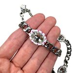 Mon Cheri Mon Cher Moi - Dazzled Necklace, Valentine in Silver Pink & White Photo 1