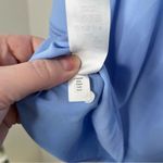 Ann Taylor petite blue balloon sleeve eyelet long sleeve dress blouse top small Photo 8