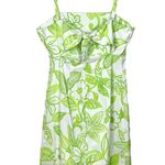 NEW Deadstock Y2K Green Floral Cotton Knee Photo 6