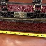 Burgundy leather hand bag Samantha Brown Red Photo 7